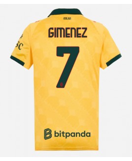 Günstige AC Milan Santiago Gimenez #7 3rd trikot Damen 2025-26 Kurzarm